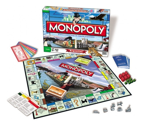 Imagen 6 de 10 de Monopoly Argentina Juego De Mesa Original Toyco Licen Hasbro