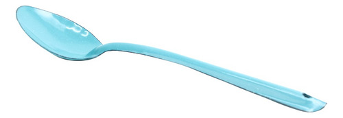 Set 3 Cucharas De Peltre De 30 Cm Colo Azul Turquesa 3 Pzas Mango Azul/turquesa