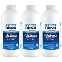 Comprar Kit C\u002F3 Cola Branca Tek Bond 1kg Pva Extra