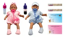 Comprar Kit Casal Bebês Gêmeos Recém Nascido Newborn Reborn Pesadinho E Acessórios - Lindos Parecem De Verdade - Cotiplás Brinquedos : Boneca Bebê Menina Rosa + Boneco Bebê Menino Azul