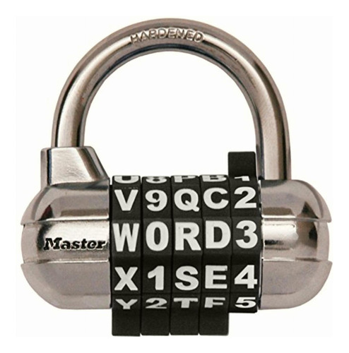 Master Lock Candado, Set Your Own Word Combination Lock,