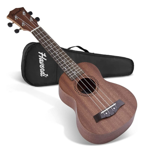 Havendi® Ukelele Soprano De 21 Pulgadas Para Guitarra Hawa. Color Sapele Wood