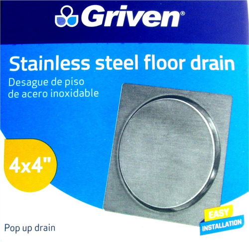 Imagen 4 de 5 de Rejilla Baño Desague Automatico Acero Inoxidable Griven