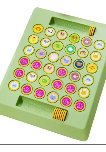 Juego De Memoria De Animales Y Frutas – Ajedrez De Combinación 54 Piezas – Juguete Educativo Para Preescolares – Ideal Para Viajes Y Fiestas