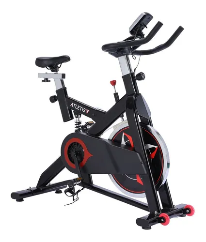 Atletis - Bicicleta Spinning Pro Volante de Inercia 15 Kg Negro