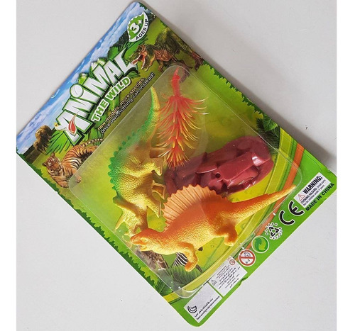 Combo 2 Animais Pvc Maquete Escola Zoo Jurassicos