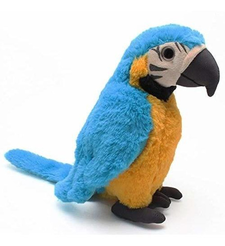 Levenkeness Macaw Parrot Plush, Blue Bird Stuffed Gcb2p