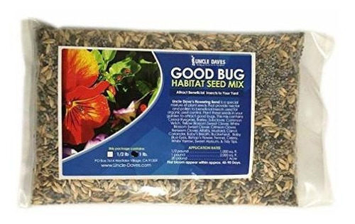 Buena Bug Hábitat Seed Mix 1 Lb - Beneficioso Bug Atrayente.