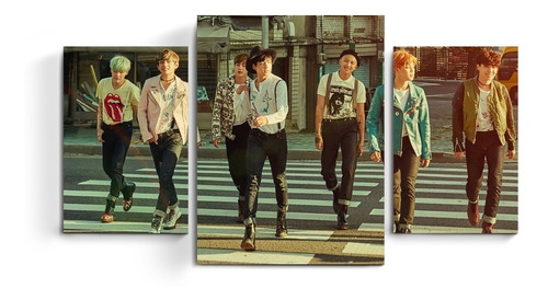 Cuadros Tripticos Bts Musica K Pop Banda Surcoreana Boys