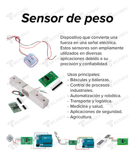 Sensor Peso Celda Carga 20kg Con Hx711