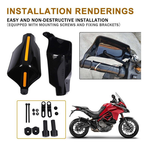 Protector Manos Cubre Muñecas Moto Ducati Multistrada 950