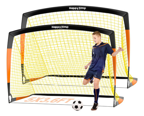 Happy Jump Soccer Goal - Red De Fútbol Para Niños En El Pati