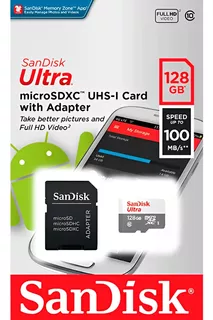 Cartão Memória Micro Sd Sandisk 128gb Notbook Pc Camera