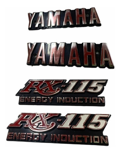 Par Emblemas Tapas Laterales Y Tanque Yamahar 115