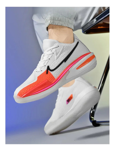 Zapatillas Altas De Entrenamiento De Baloncesto De Cuero Par