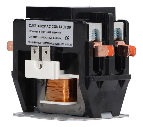 Contactor Cjx9 40 2p 40a Ac Shell Pp Shell Contacto De Aleac