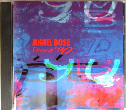 Miguel Bose - Directo 90 Cd