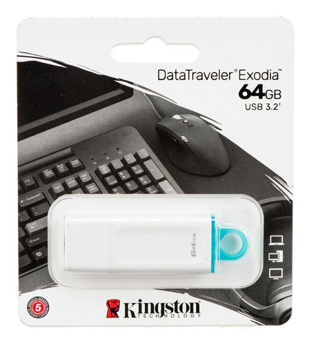 Pendrive Kingston 64 Gb Data Traveler Exodia Usb 3.2