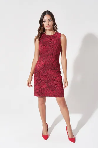 Vestido Jackie De Bengalina Estampada Mia Loreto Boomerang 9.500