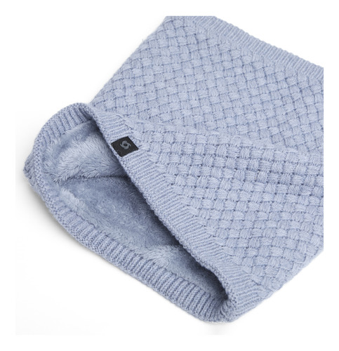 Protector Cuello Zigzag Unisex Celeste Doite