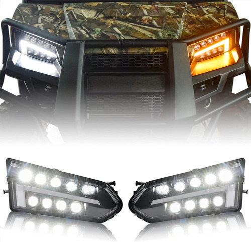 Faros Delanteros Led Para Polaris Ranger 570, Tamaño Mediano