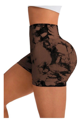 Short Calza Corta Deportivo Sin Costura Frunce Push Up