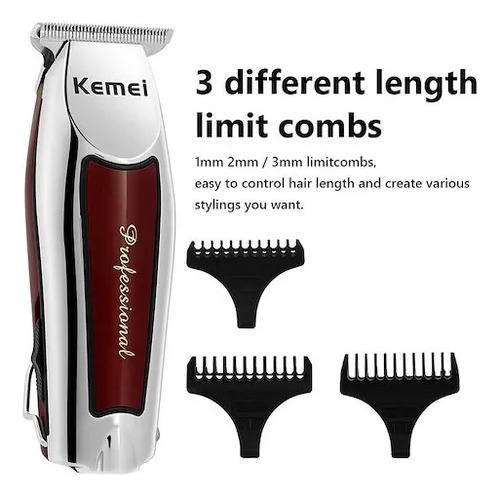 Combo Maquina De Corte Kemei 2600 + Patillera Kemei 9163