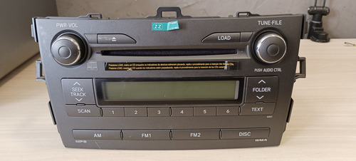 Radio Cd Toyota Corolla Original 2009/2010 (Usado)