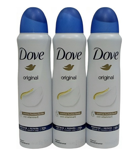 Antitranspirante Dove Original Pack X 3 un