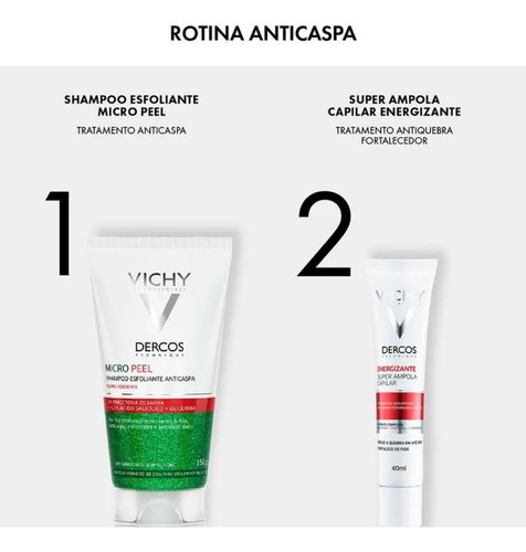 Shampoo Esfoliante Anticaspa Dercos Micropeel 150g Vichy