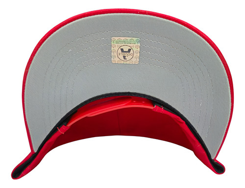 Gorro Jockey Visera Curva Rojo Double Aa Ajustable