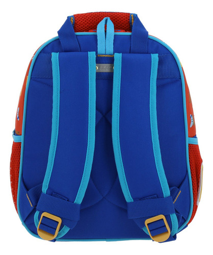 Mochila Chica Preescolar Chenson Super Mario Bros Drivuen Color Azul Diseño De La Tela Lisa