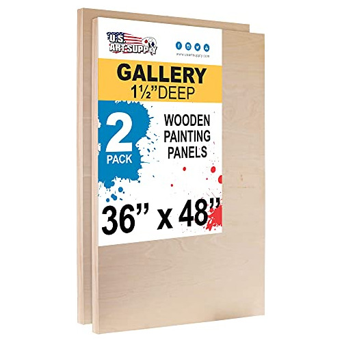 Lienzo De Madera Para Pintar Us Art Supply 122x91.5cm 2pzs