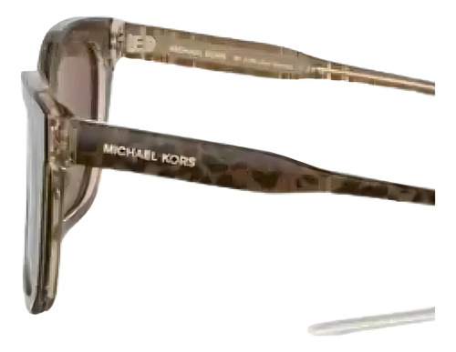 Gafas de sol Michael Kors San Marino Brown 0mk216339177352 con marco marrón, tono marrón tortuga, diseño de tortuga