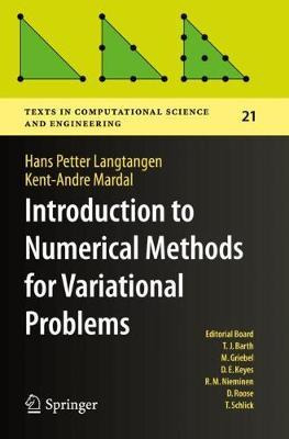 Libro Introduction To Numerical Methods For Variational P...