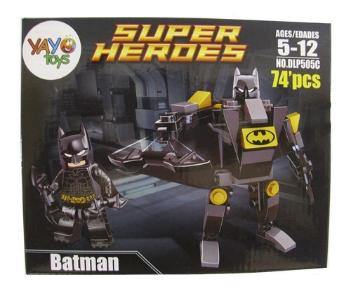 Armable Súper Héroe Batman 74 Piezas