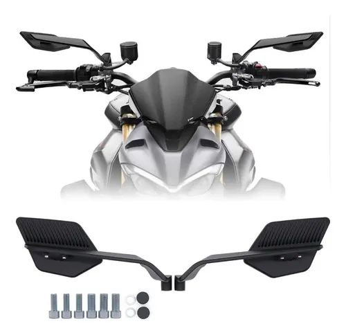 Para Alerón Retrovisor Stealth Naked Max Tipo L T, 2