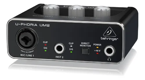 Interfaz De Audio Behringer U-phoria Um2
