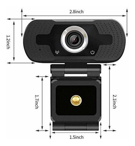 Con Microfono 1080p Plug Play Usb Pc Camara Para Full Hd