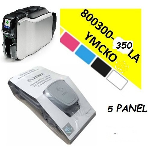 Cinta Impresora Pvc Zebra Zc300/zc350  Color 200 Impresiones