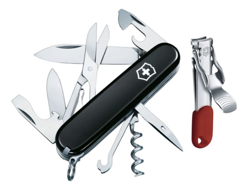 Kit Victorinox Navaja Climber 14 Funciones + Cortauñas Acero