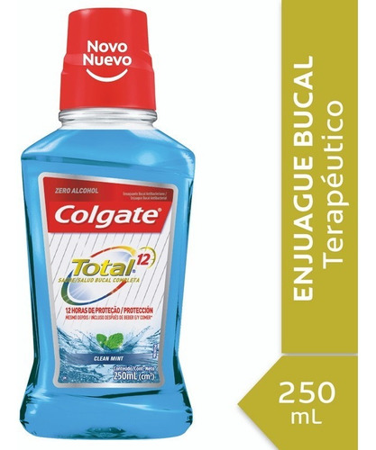 Enjuague Bucal Colgate Total Clean Mint Sin Alcohol 250 Ml 