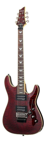 Guitarra eléctrica Schecter Omen Extreme-6 archtop de arce/caoba black cherry con diapasón de palo de rosa