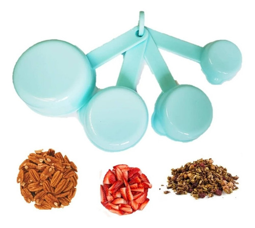 Set Juego De 4 Tazas Medidoras Repostería Cocina