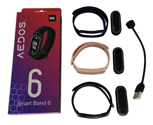 Smart Band 6 Aedos Reloj Inteligente Modelo M6
