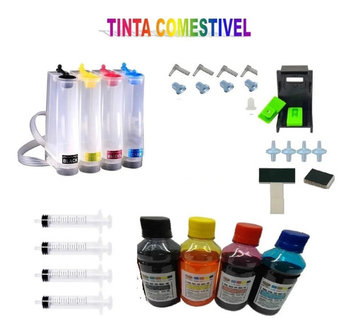 Kit Bulk Ink Canon Mg 2410 2510 2910 3010 + 400ml De Tinta