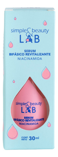 Serum Facial Bifasico Niacinamida Simple & Beauty 30ml Momento De Aplicación Día/noche Tipo De Piel Todo Tipo De Piel