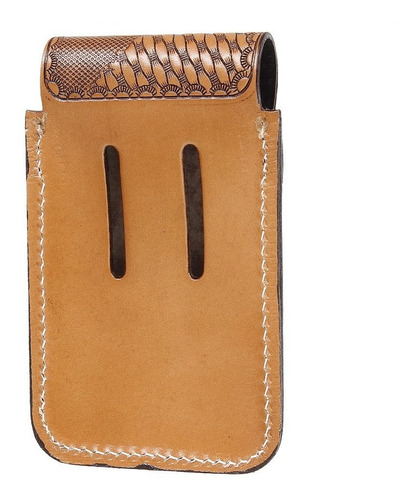 Imagem 2 de 2 de Porta Celular Em Couro Com Bordado Floral Cow Way 28963