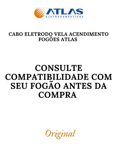 Vela Eletrodo Acendimento Forno Fogões Atlas E Dako Original