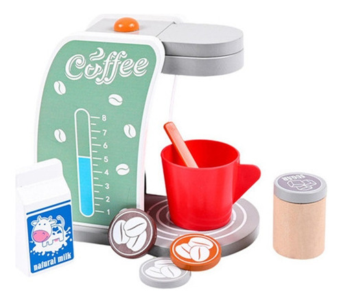 Cafetera De Madera Para Niños Con Forma De Casa De Juegos De